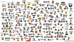 video game characters as megaman sprites